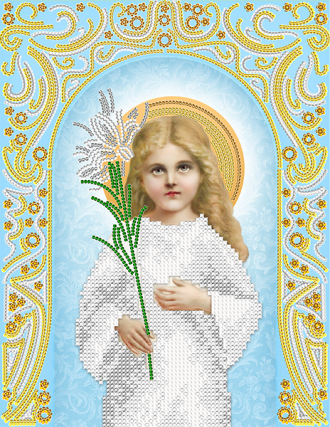 АС4-080 Икона Божией Матери Трилетствующая (золото) 19х25