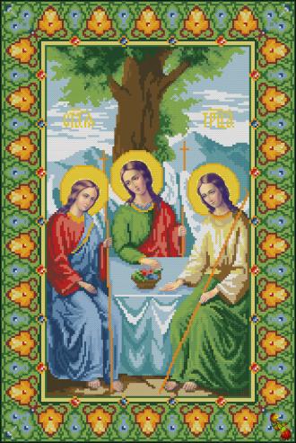 ИК2-0300 Святая троица (Ветхозаветная) 34,5х51 