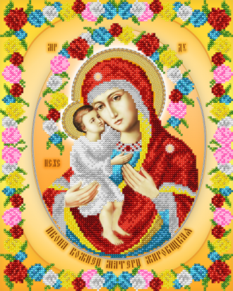 АС3-011 Икона Божией Матери Жировицкая 32х26