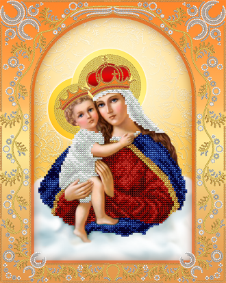 АС3-016 Богородица с Младенцем 32х26