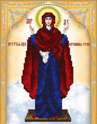 АС4-115 Икона Божией Матери Нерушимая Стена (золото) 19х25
