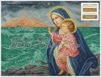 БИМ Богородица с Иисусм (морская) 41,06х31,11