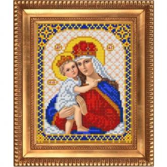blagovest. И-5034 Дева Мария с младенцем Иисусом 13,5х17