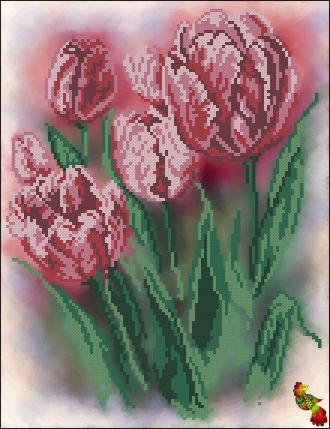 ЧК3-3460 Бархатные тюльпаны 24х31