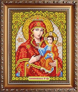 ИС-5085 Пресвятая Богородица  Самонаписавшаяся 13,5х16,5