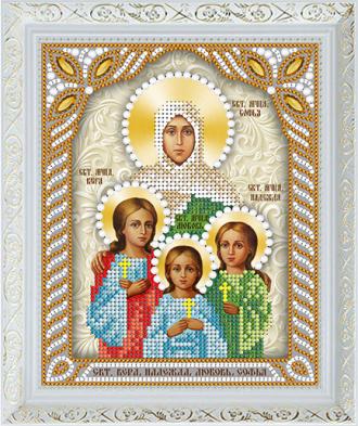ИСА5-085 Святые мученицы Вера, Надежда, Любовь и мать их Софья 15х18 