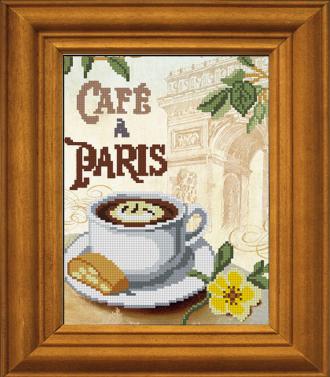 МА-007 Кофе в Париже 18х24