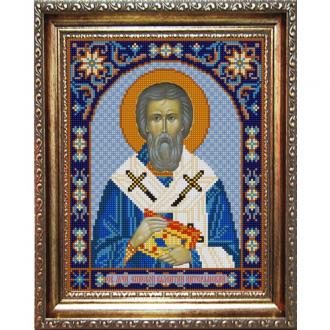 НИК 9342 Св. Мчн. епископ Валентин Интерамский атлас 20х25