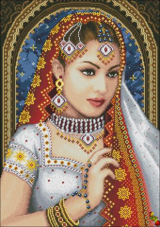 ПК2-2245 Принцесса Индии 37х52 полная зашивка