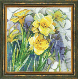 СБ-186 Желтые цветы 29,5 х 29,5