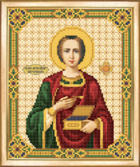 СБИ-004 Икона Великомученика и целителя Пантелеймона 17,7х21,7
