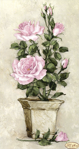 ТК-026(1) Розовые розы 24х45